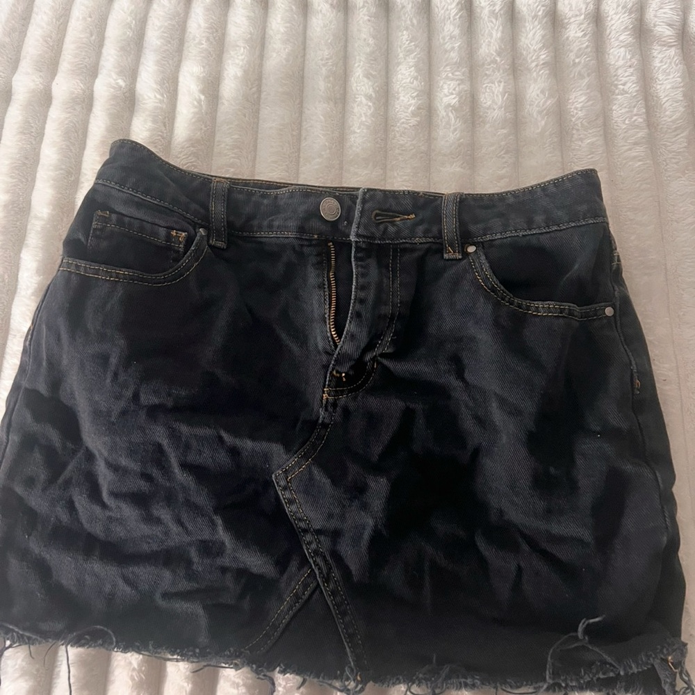 Pacsun Black Denim Mini Skirt